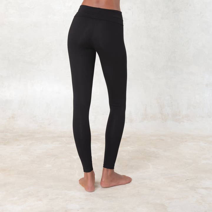 Sati Creation – Engroshandel Sports-/loungeleggings – til kvinder – Bambus Fold Over Leggings
