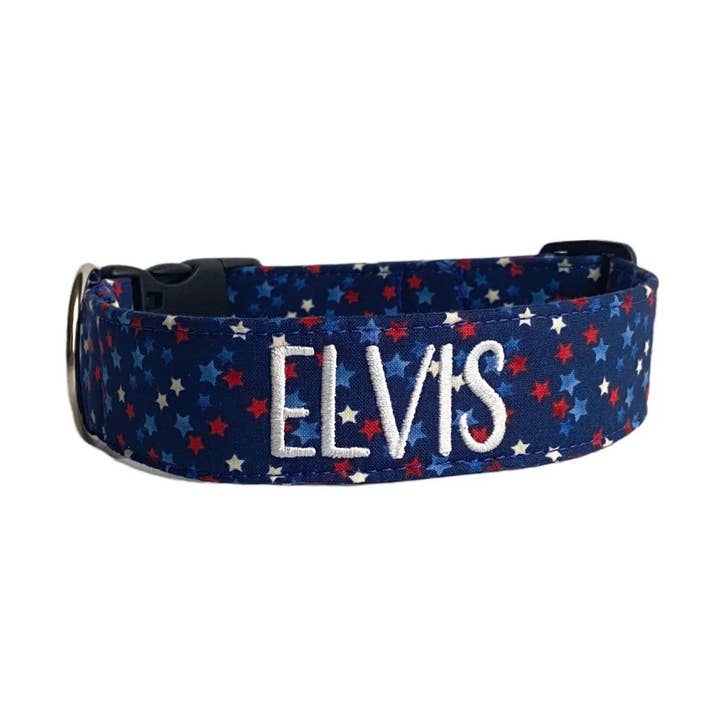 4. Juli Sterne Hundehalsband von Duke & Fox® für den Großhandel von Duke & Fox