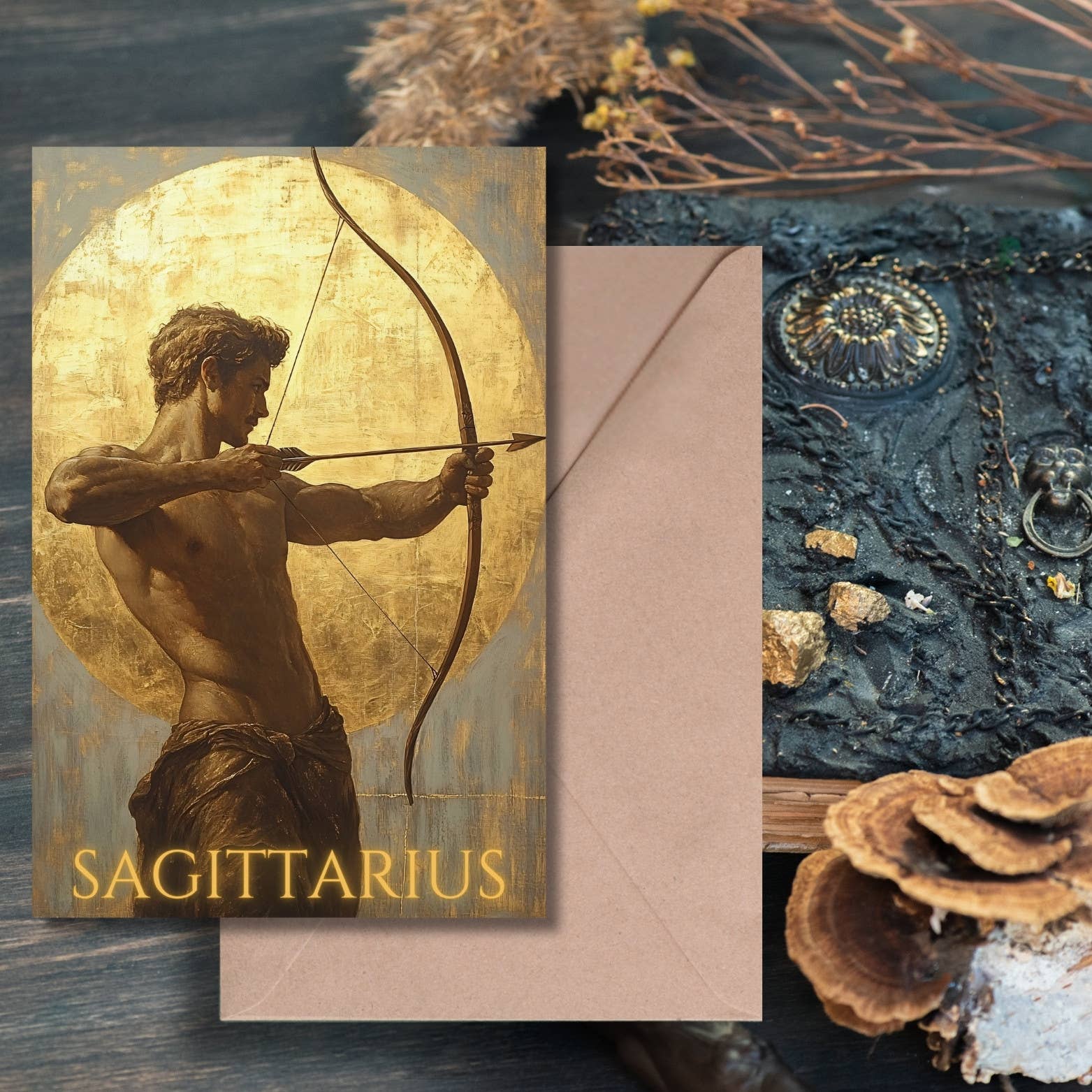 Ye Curiosity Shoppe - Wholesale Everyday Greeting Card - Gilded Zodiac Greeting Cards10