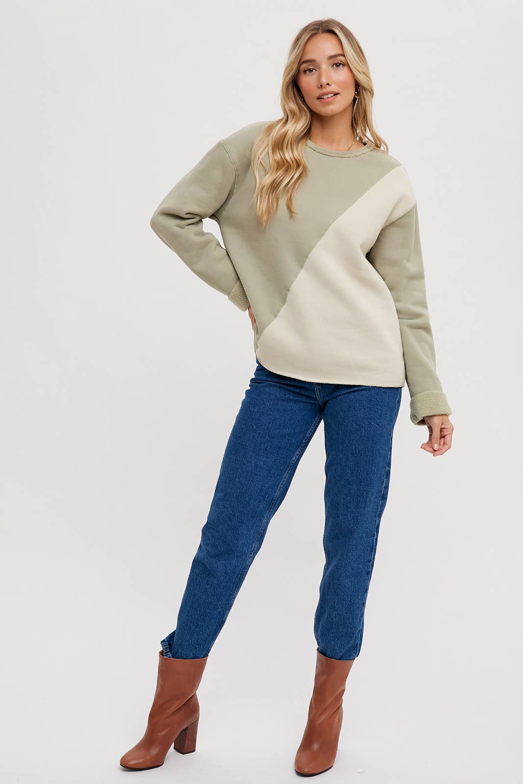 Bluivy - Wholesale Sweatshirt - Women's - COLOR BLOCK SWEATSHIRTS16