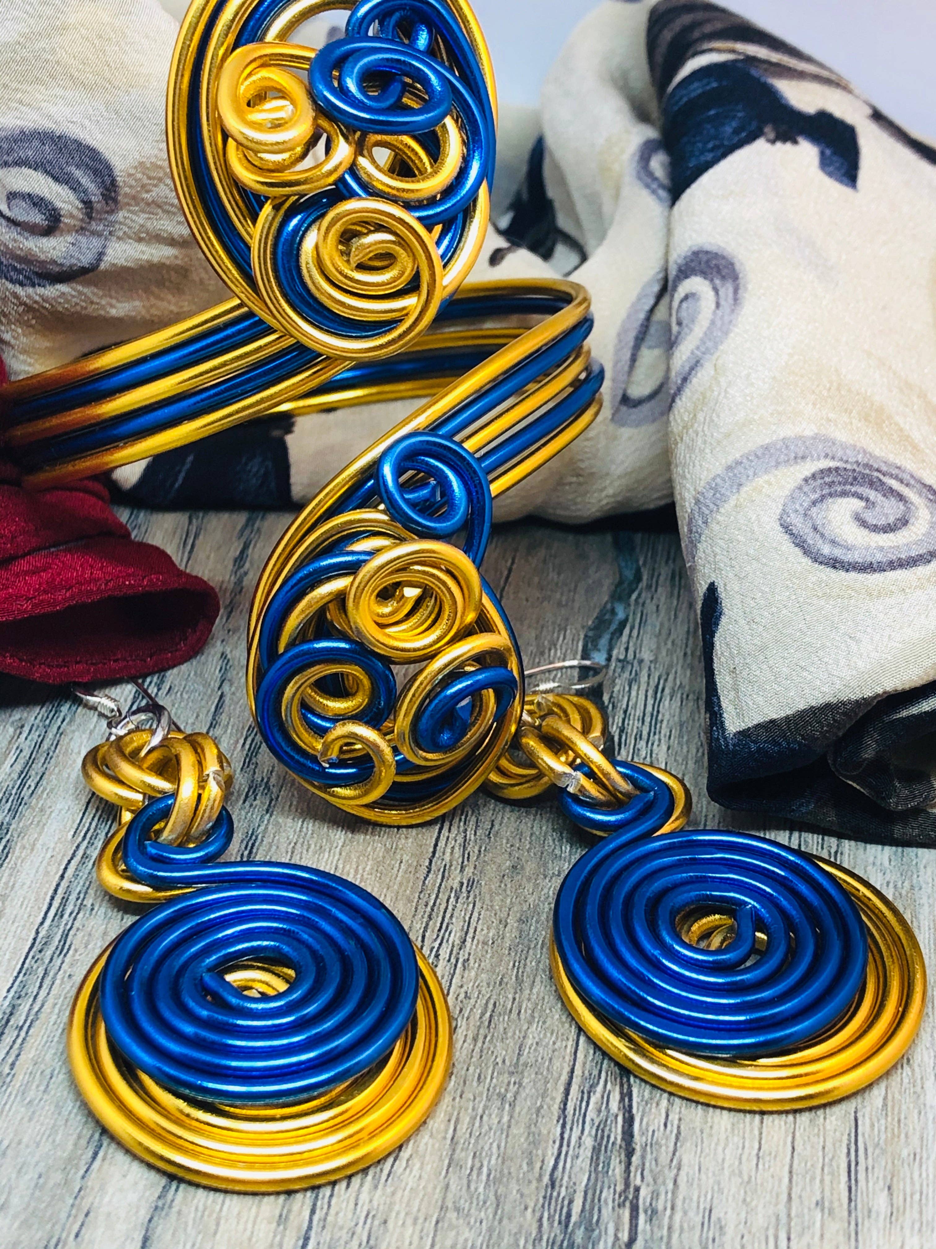 Jewelry With Me – Großhandel Manschettenarmband – Sigma Gamma Rho Blau und Gold Armreif5