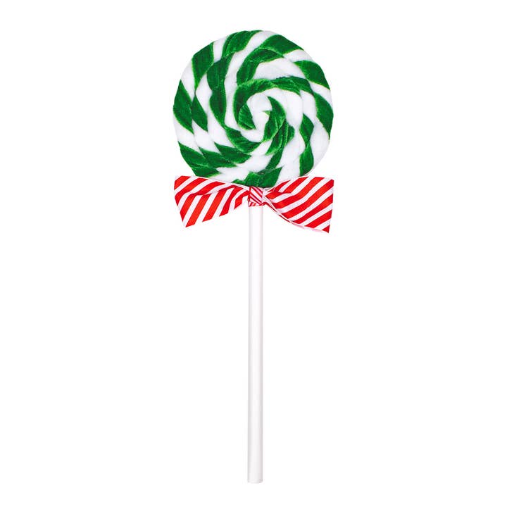 Christmas Candy Stem Green/White 4.75x13 for wholesale by The Royal Standard