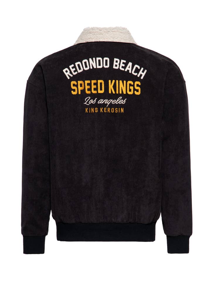 black Speed Kings corduroy jacket for wholesale on Faire1