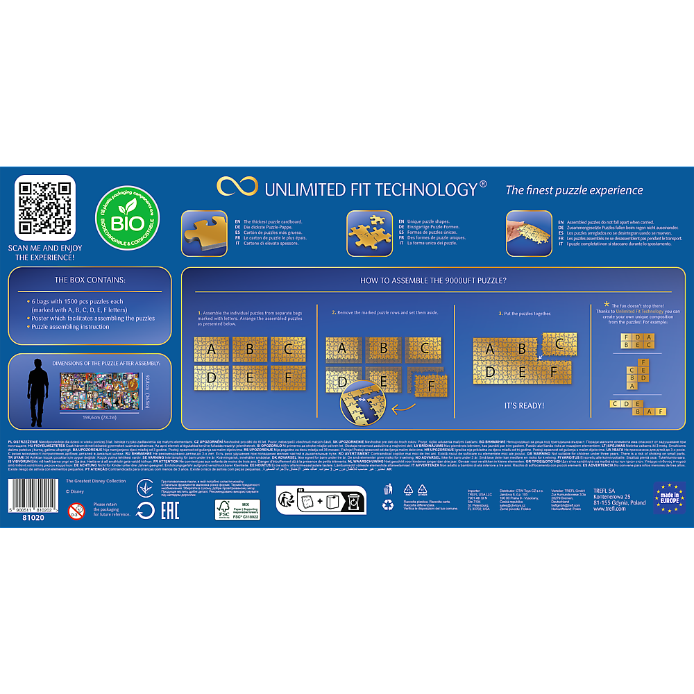 Trefl USA - Wholesale Puzzle - Adult - Trefl Prime 9000 Piece Puzzle - The Greatest Disney Collection2