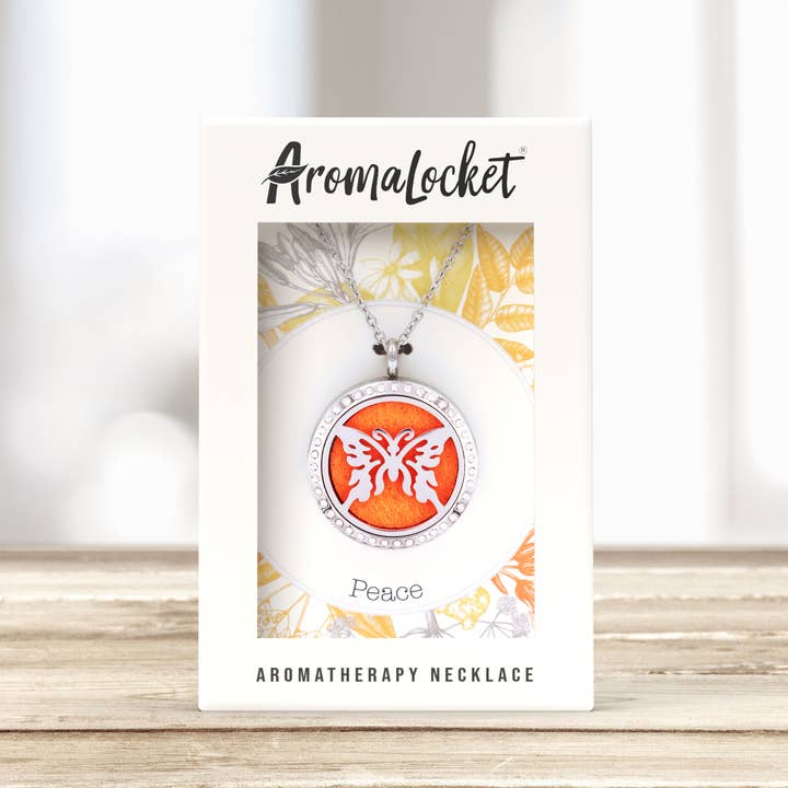 Matrix Aromatherapy - Wholesale Aromatherapy Necklace - Butterfly Essential Oil Diffuser Necklace