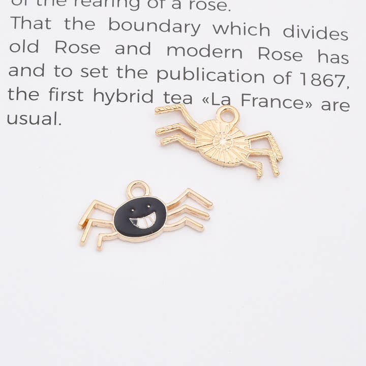 findings4uGem - Wholesale Pendant/Charm Necklace - Gold Filled Enamel Holloween Dainty Charm Pendant, CP215027