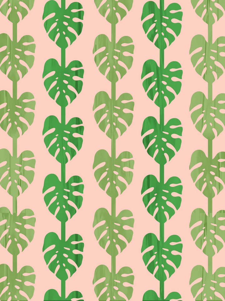 Party Animal Curtain | Iridescent Foil, Jungle, Leaf, Wild for wholesale by xo, Fetti