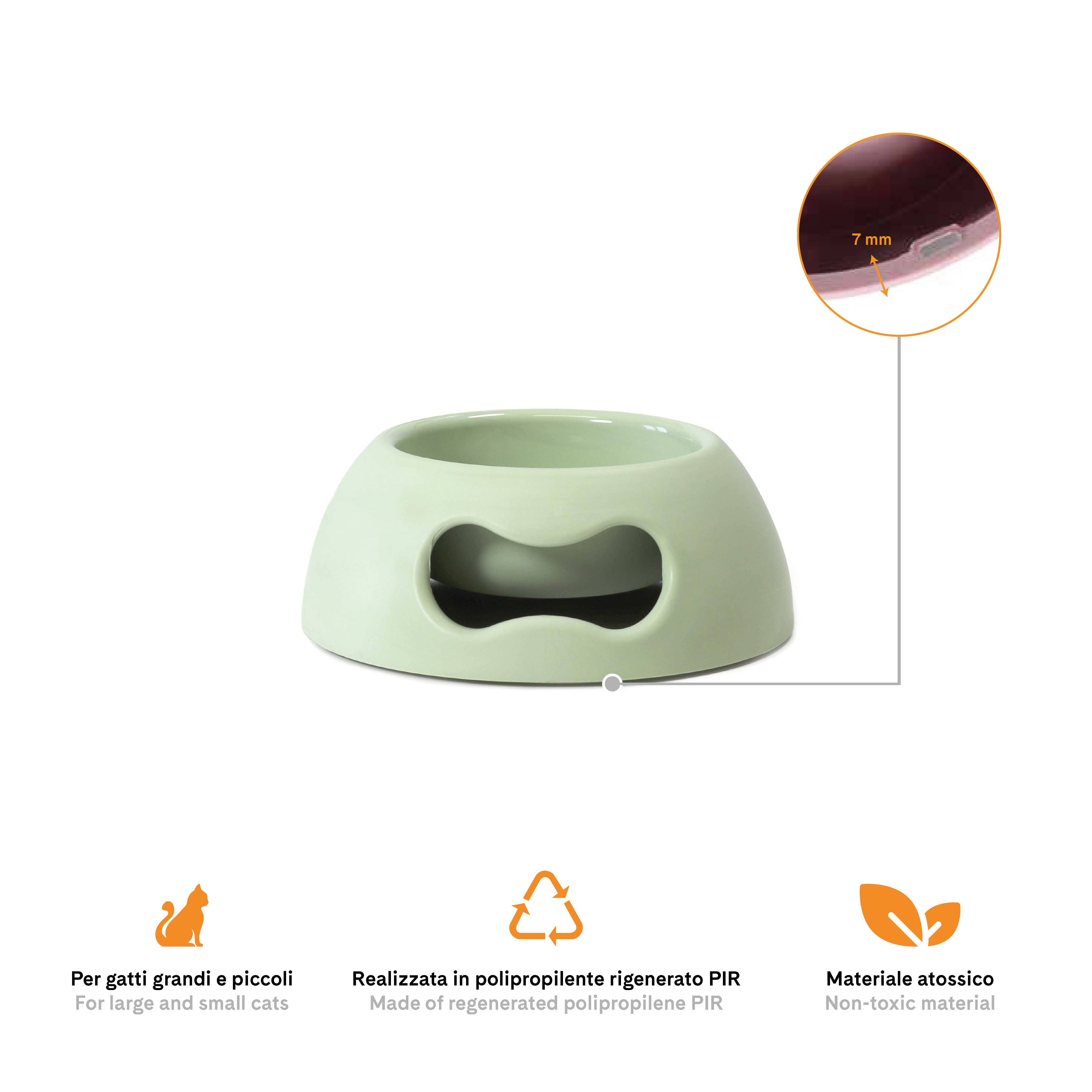United Pets - Wholesale Pet Bowl - Cat/Dog - Indestructible eco-friendly bowl for dogs and cats - S3