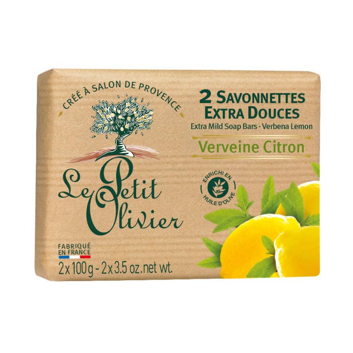 LE PETIT OLIVIER 2 French soap Extra mild - Verbena-Lemon for wholesale by BIOCHALA
