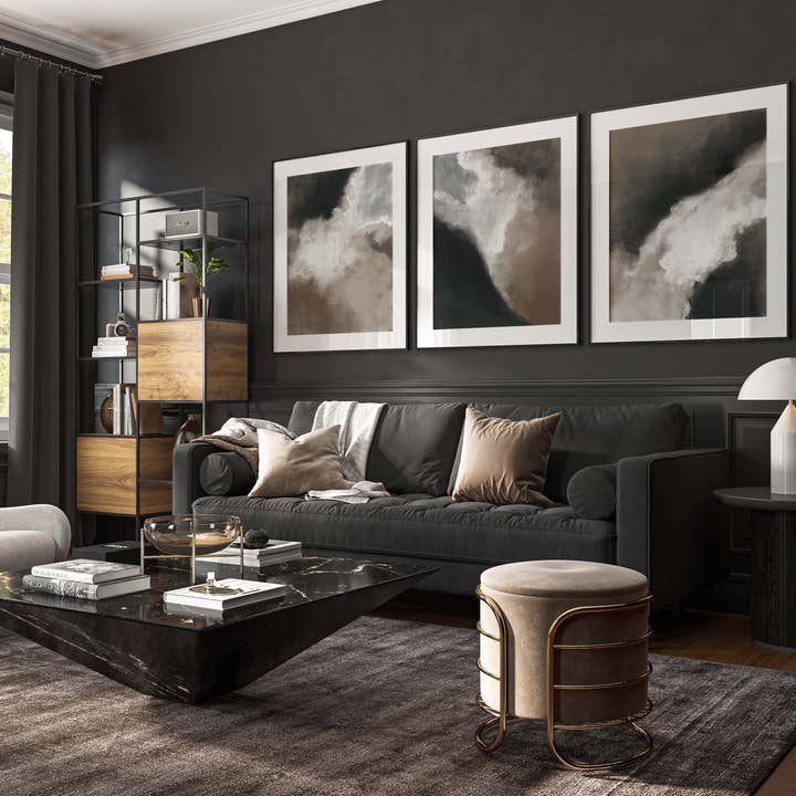 Stormi set med 3 tryck för wholesale av D'LUXE PRINTS