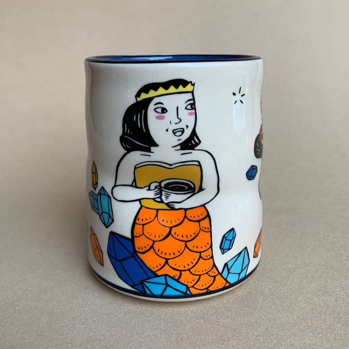 The Bowl Maker - Wholesale Coffee Mug - Lucky Mermaid Cup - Large