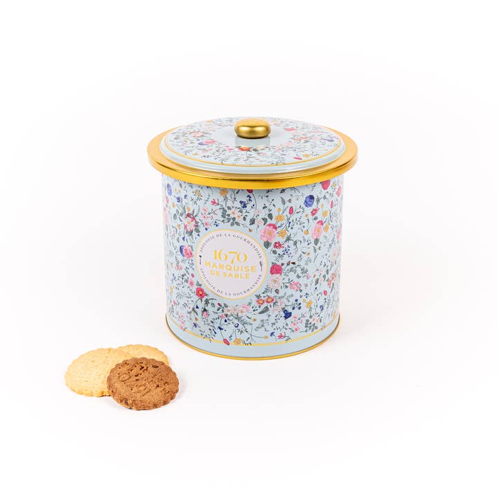 LA SABLESIENNE - Vente Biscuits - Biscuits sablés - Seau métal "Bouquet Sauvage " 250g