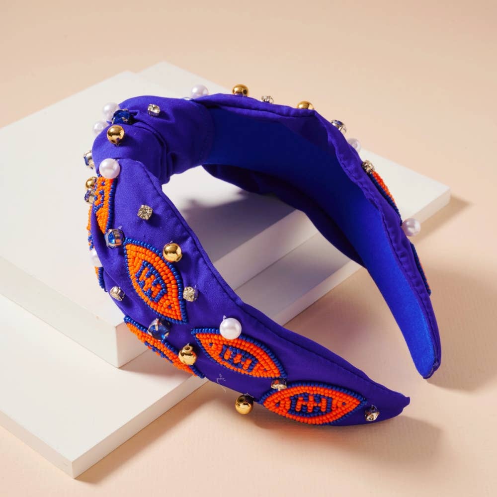 Frem - Wholesale Fashion Headband - Women's - Gameday Pearls and Seed Beads Headband26