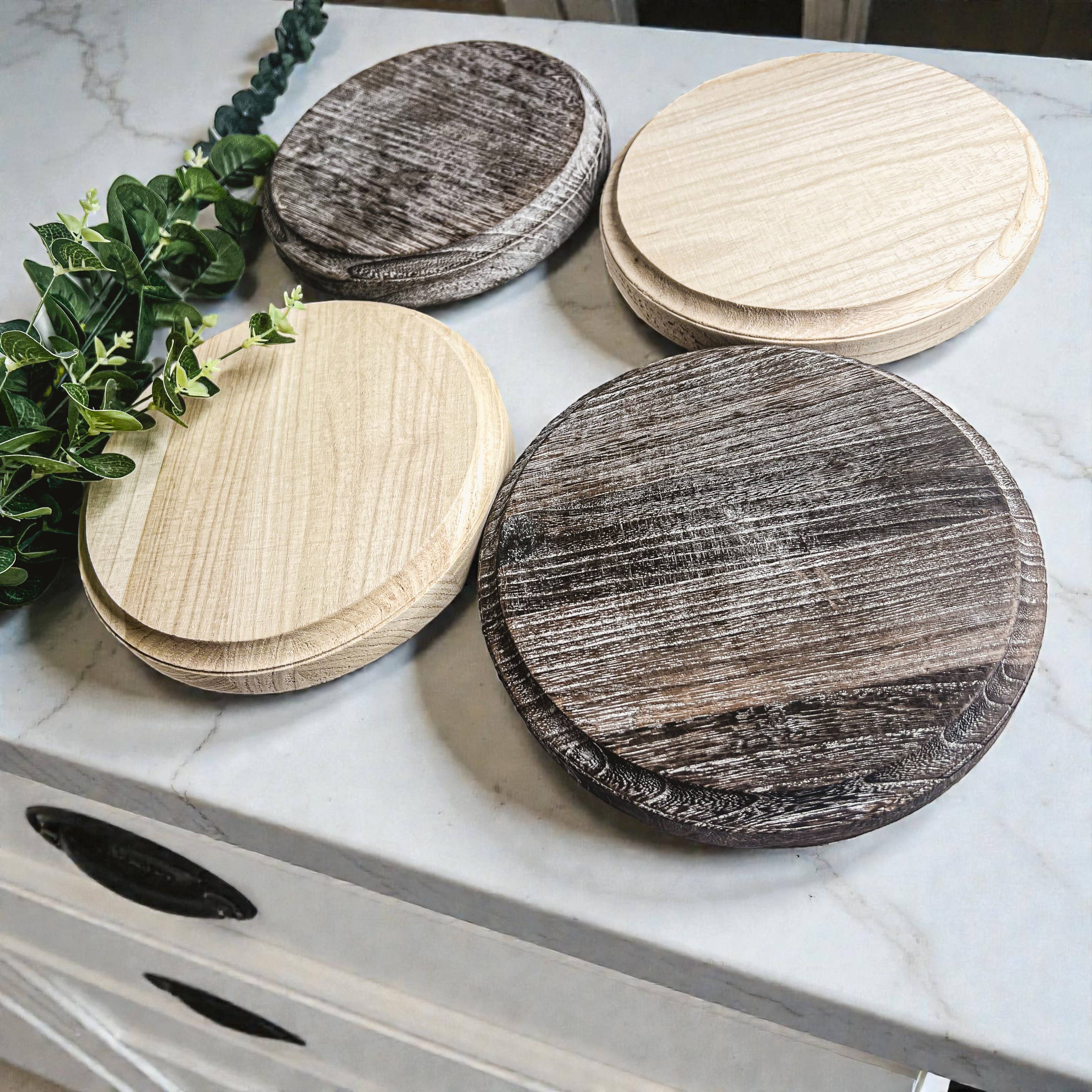 Gia Roma - Wholesale Decoratief dienblad - Ronde houten standaard en sierbord voor tafeldecoratie47