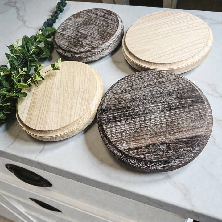 Gia Roma - Wholesale Decoratief dienblad - Ronde houten standaard en sierbord voor tafeldecoratie47