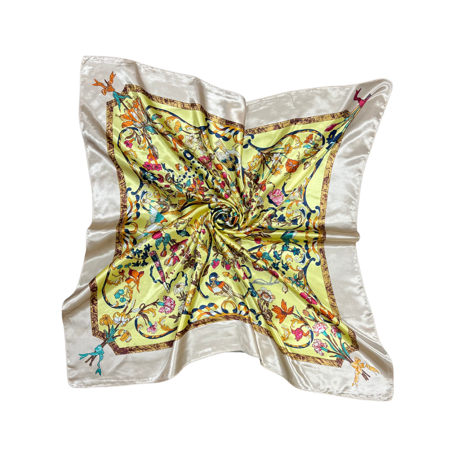 Lili Scarves (US Duty Free) - Wholesale Scarf - Women's - Bird Pattern Silk Touch Square Scarf5