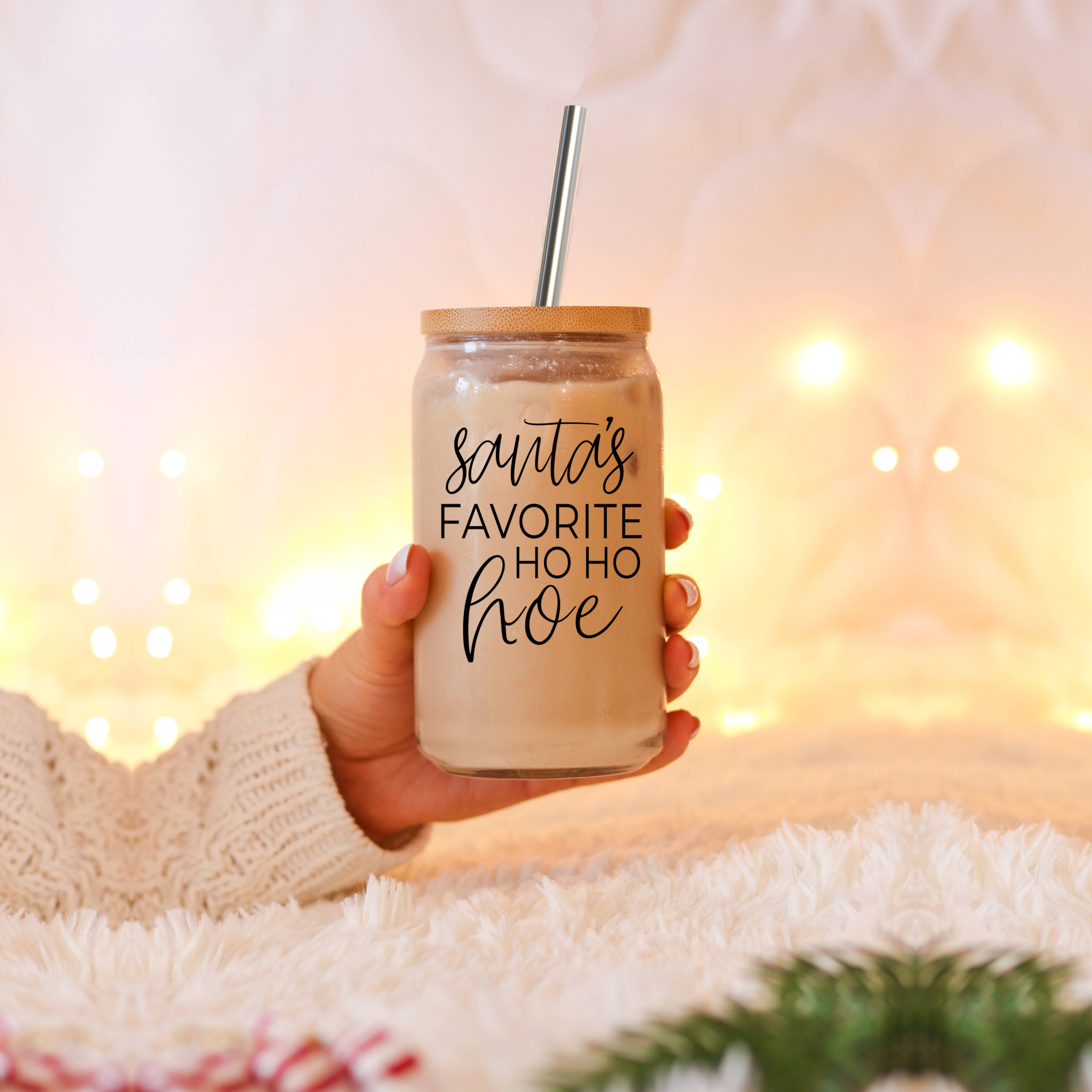 Gia Roma - Wholesale Drinking Glass/Cup - Vintage Christmas Glass Cups with Straw, Kitchen Decoration113