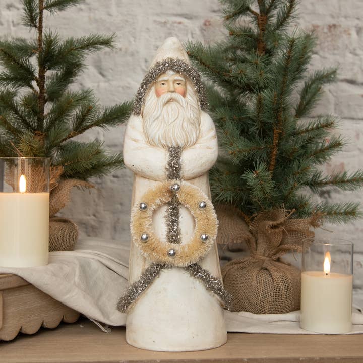 Ragon House - Wholesale Christmas Decoration - 16" ANTIQUED SILVER BELSNICKLE0