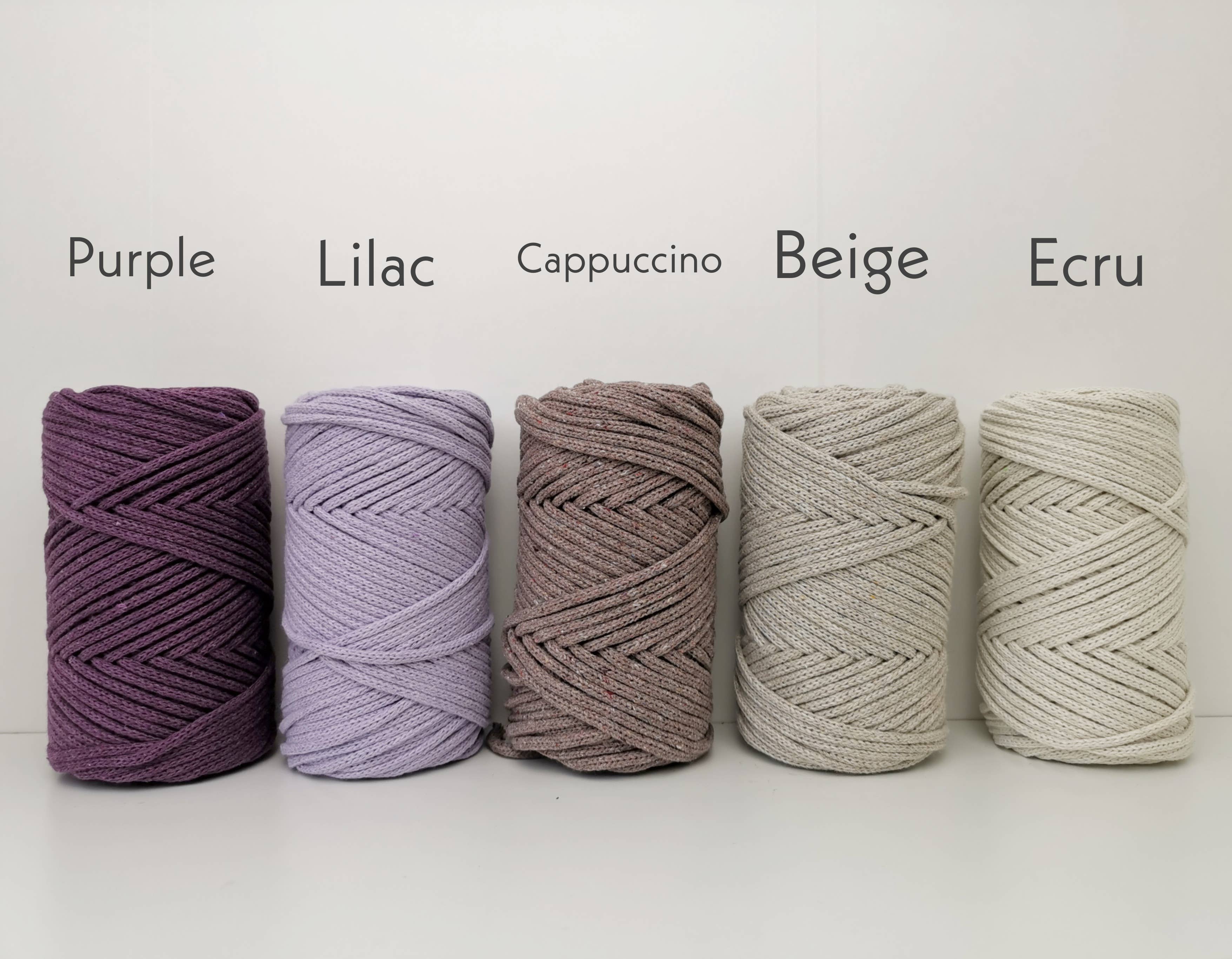 Buluty - Wholesale Craft Supplies - 4mm BRAIDED SOFT COTTON CORD, Macrame String, Macrame Cotton0