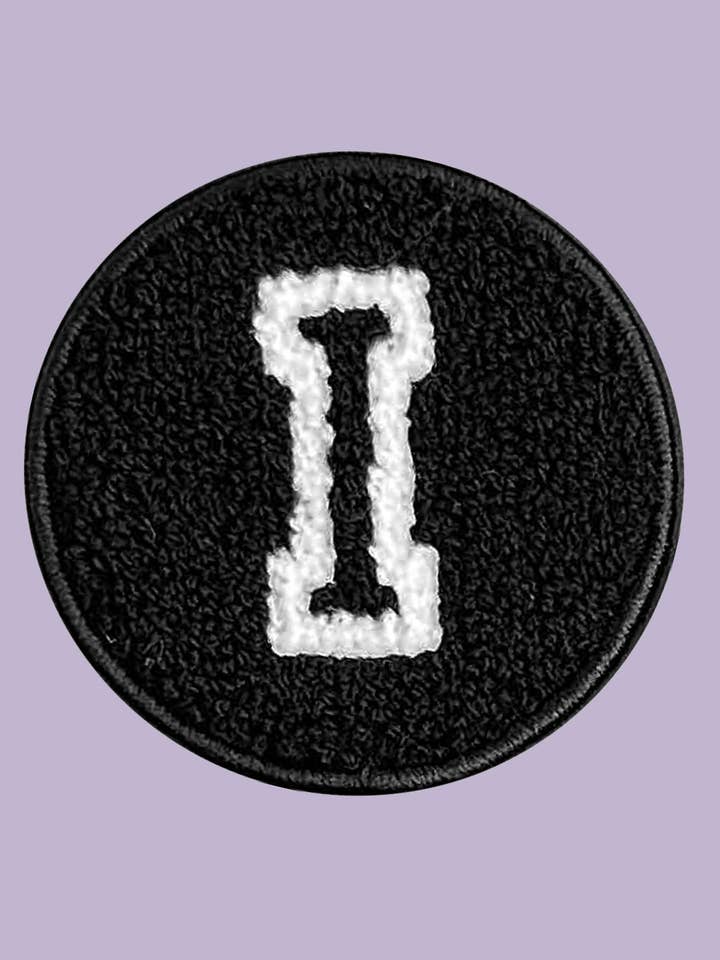Velcro Initial Letter I Patch for wholesale by WOOLF WITH ME®