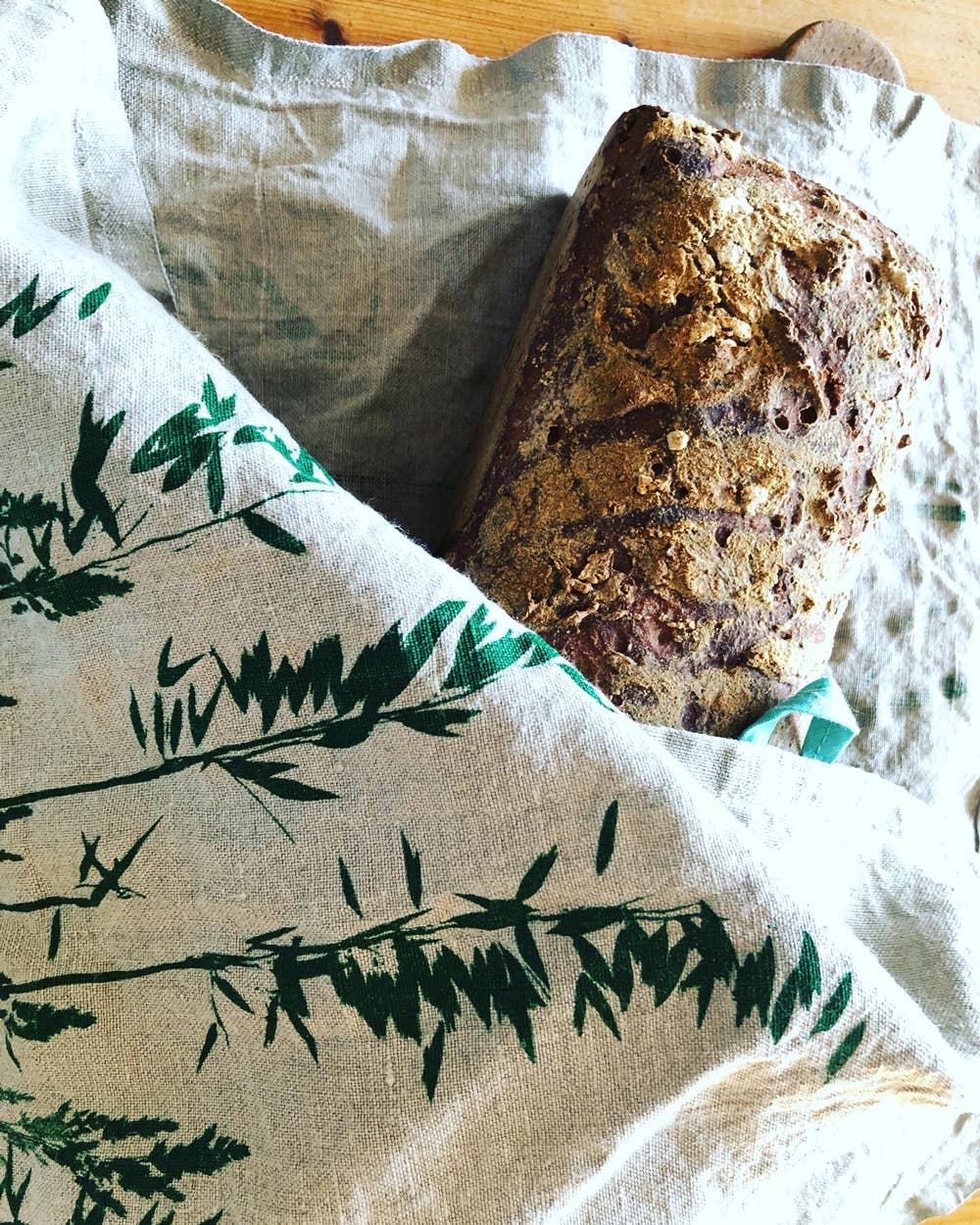 Manufaktur BLAUSIEB - Vendita all'ingrosso Strofinacci - strofinaccio naturale in lino 100% con stampa avena selvatica4