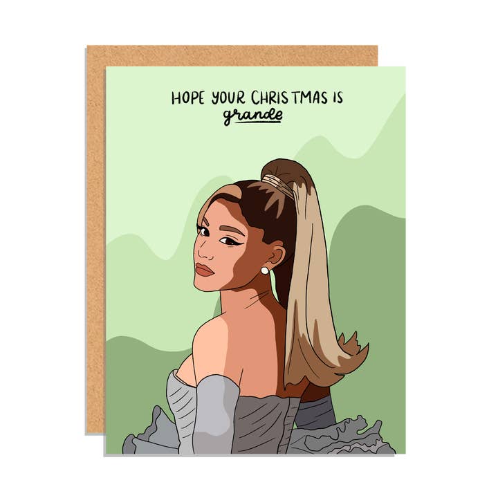 Grande carte de vœux de Noël pour la vente par Paper Rings Press