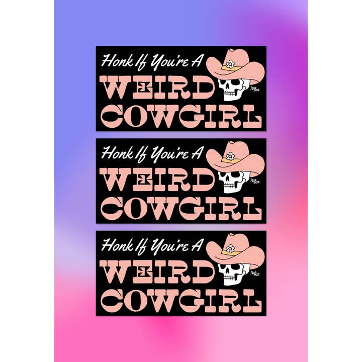 kaeraz – Großhandel Aufkleber – Seltsamer Cowgirl-Autoaufkleber1