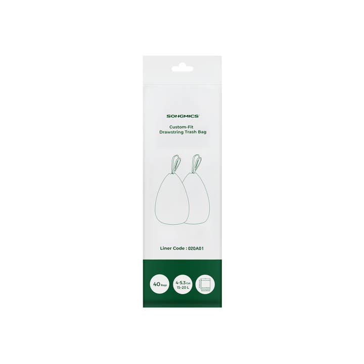 Greenwestons - Wholesale Trashcan/Trash Bin - Small Trash Bags for 4-5.3 Gallon Trash Cans 40 Count