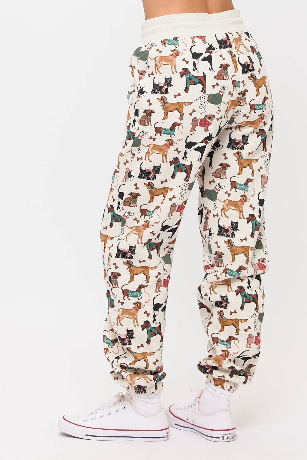 SM WARDROBE - Wholesale Lounge Sweatpants/Joggers - Women's - HOLIDAY DOGS PRINT SWEATPANTS5