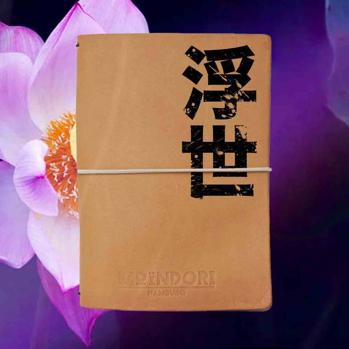 UKIYO - Quaderno giapponese con stampa serigrafica per la vendita all'ingrosso da parte di MoinDori Hamburg