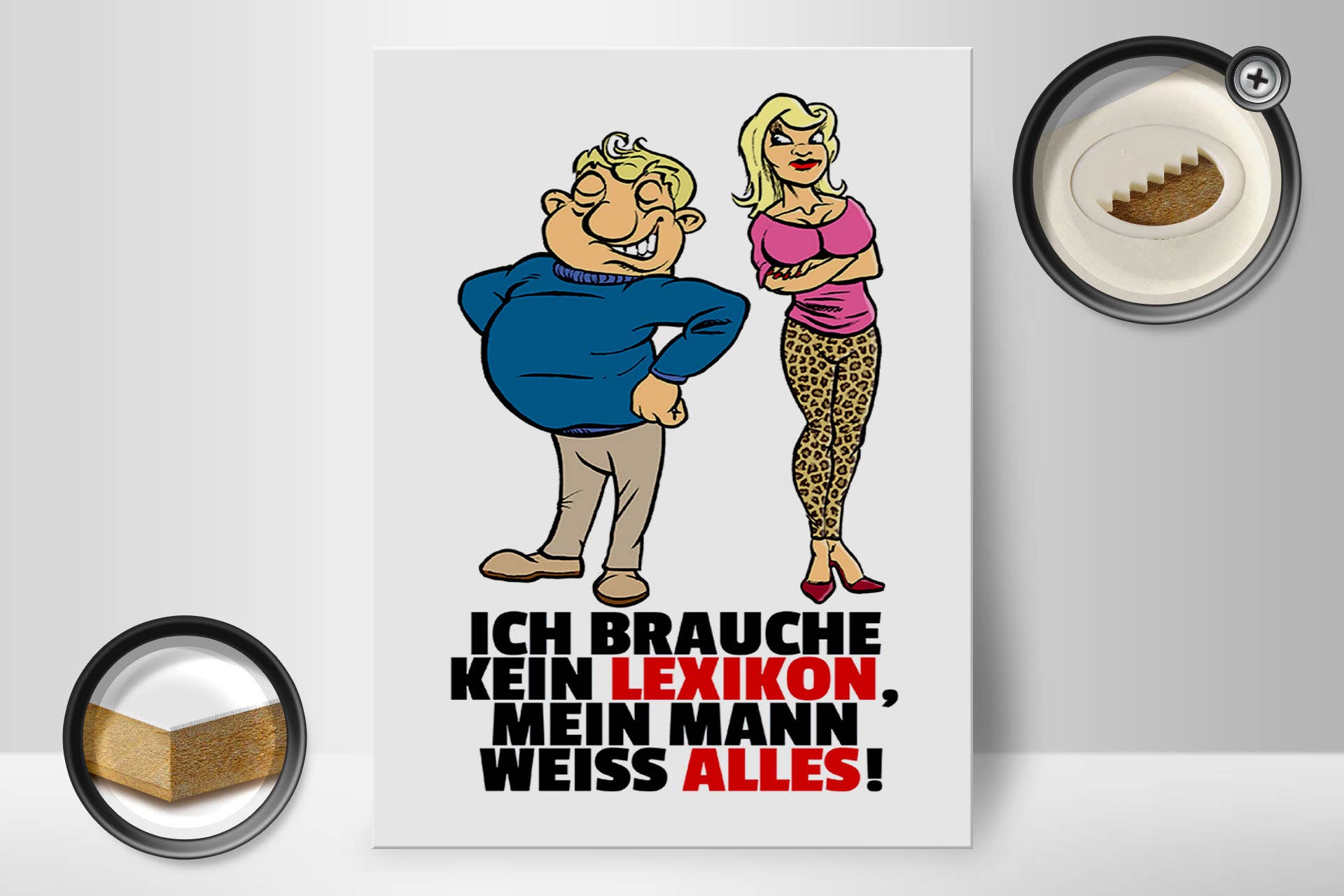 Femer - Wholesale Sign - Wooden sign 30x40cm Don't need a lexicon, man knows everything1