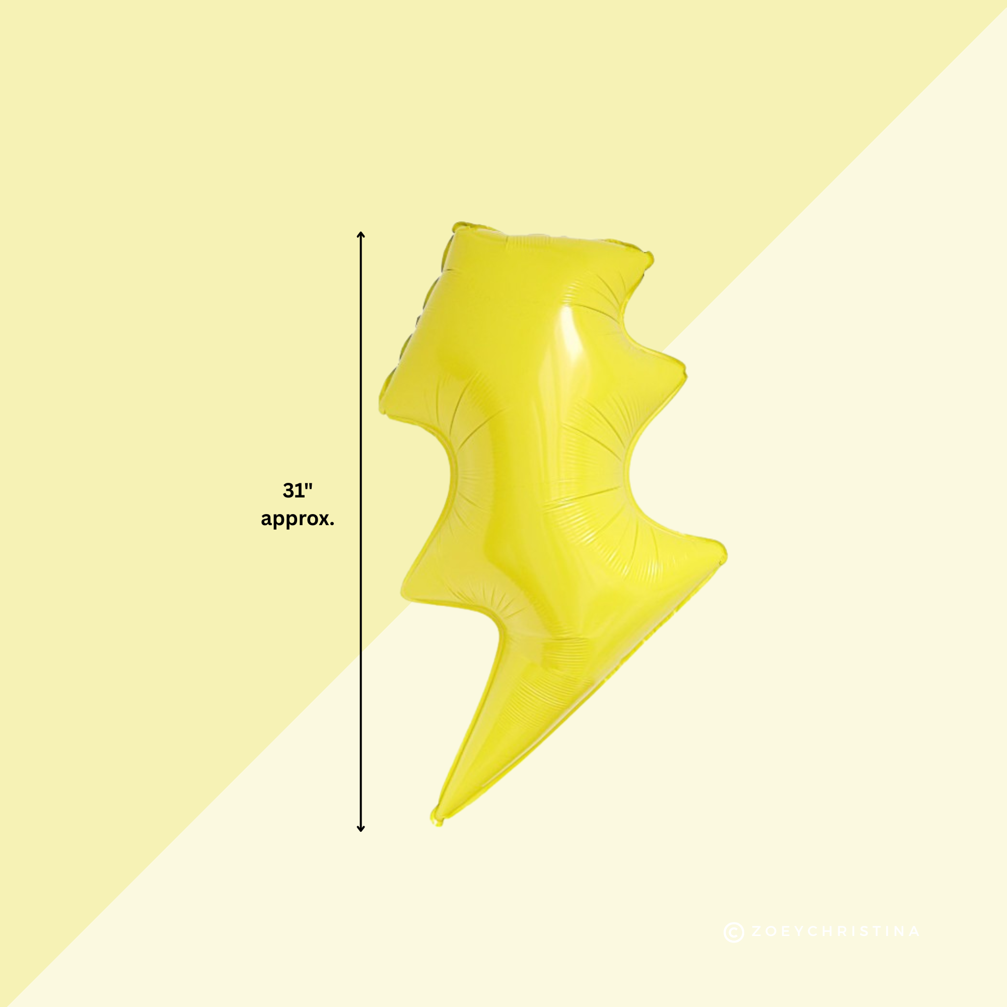 Zoey Christina – wholesale Balloon – Lightning Bolt Foil Balloon – Yellow & Electric Lightning4