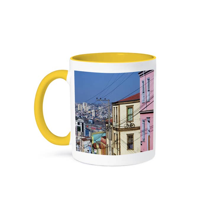 3dRose - Wholesale Coffee Mug - 3dRose, Chile, ValparaIso, Cerro ConcepcIon buildings - SA05 SSM0077 - Scott T. Smith, Mug