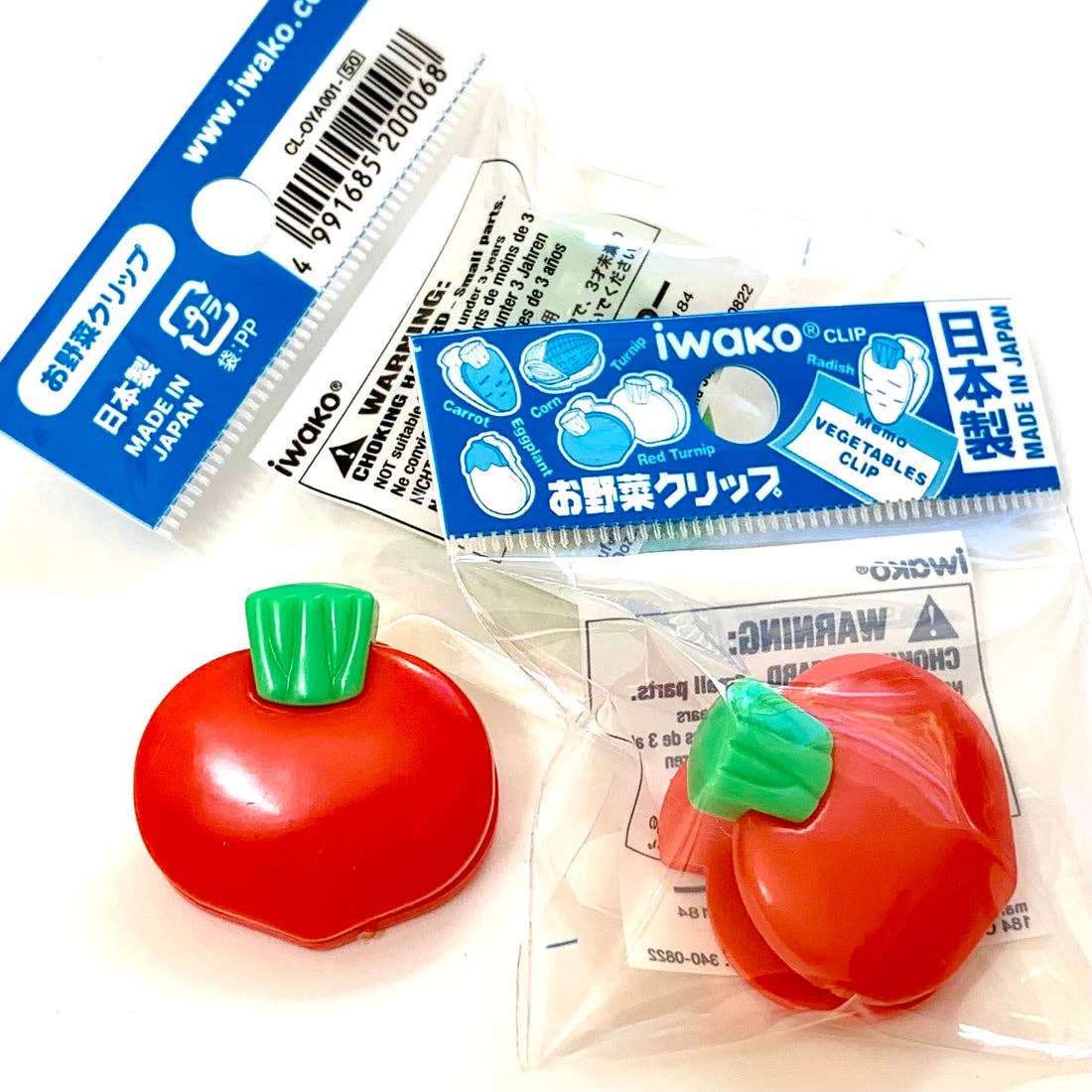 BCmini - Wholesale Eraser - 38507 Iwako Vegetable Clips1