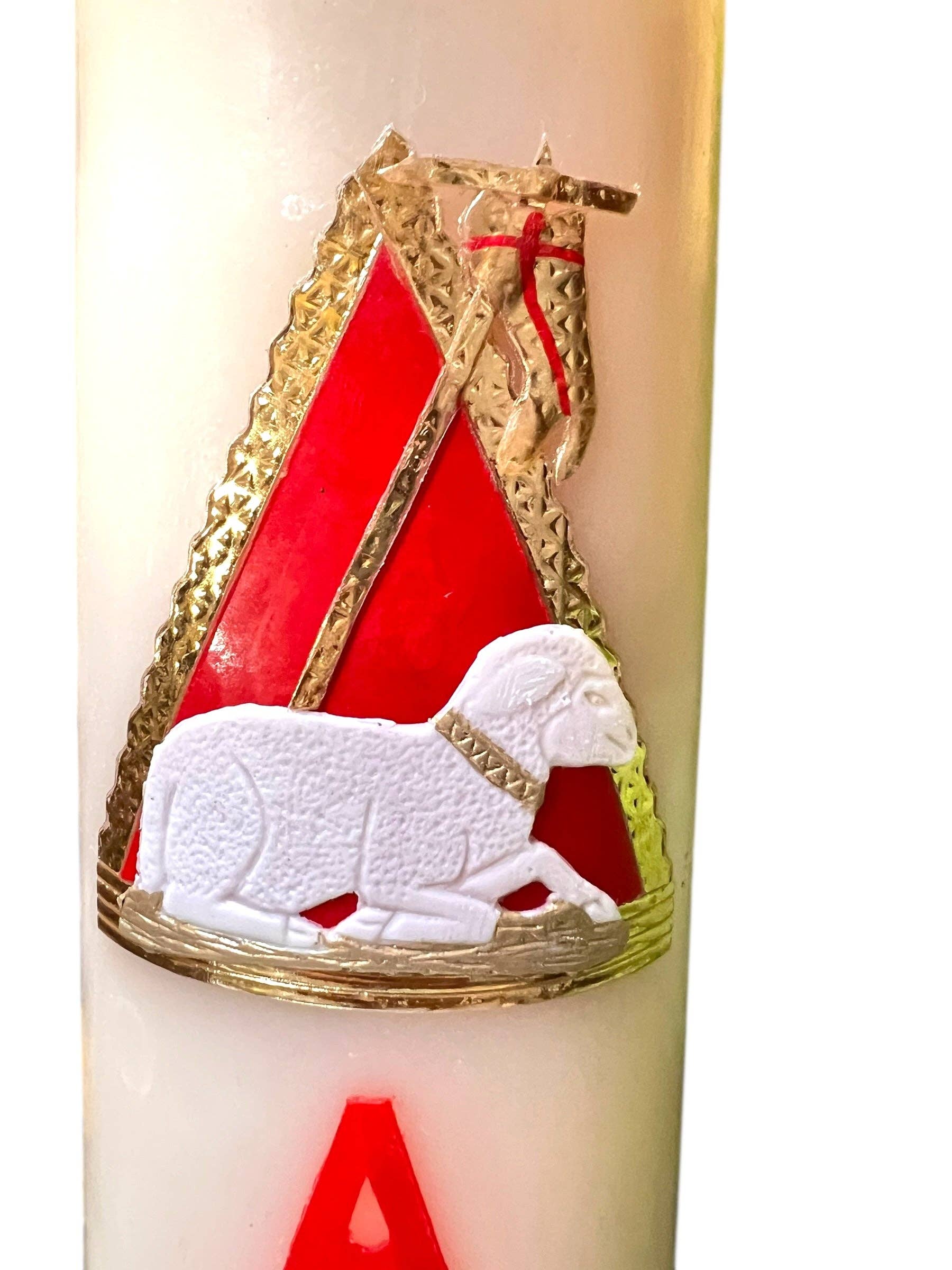 SAN JUDITAS RELIGIOUS ARTICLES - Wholesale Pillar Candle - 20" DECORATED WAX PASCHAL CANDLE2