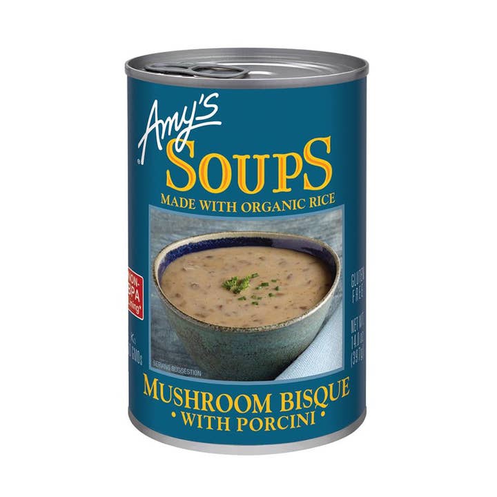 KeHE Distributors, LLC - Wholesale Soup - Amy's Kitchen Mushroom Bisque with Porcini, 14 Oz0