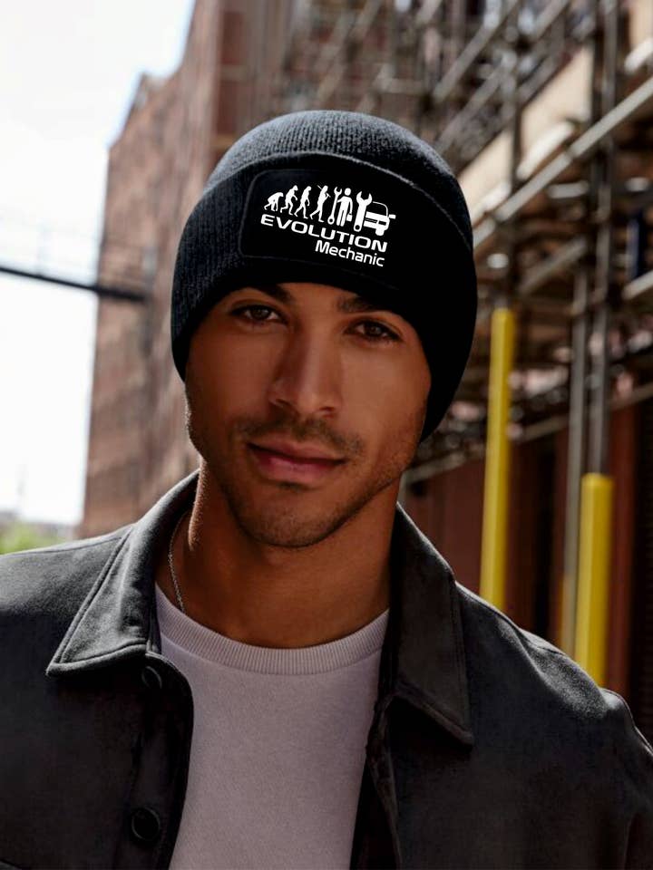 Gorro Evolution Of A Mechanic, regalo de cumpleaños ideal para hombres y mujeres para venta al por mayor de Print4U