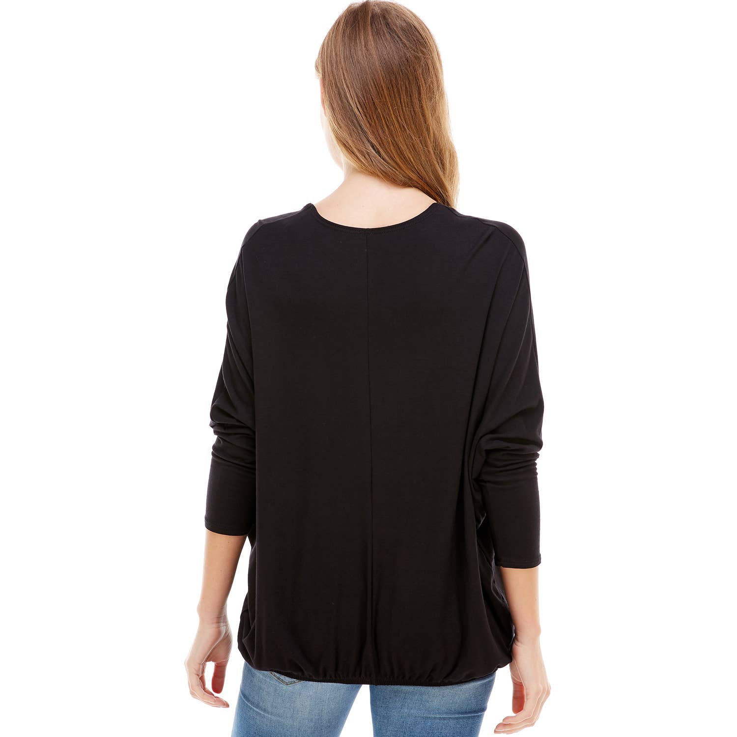 Azules Clothing - Wholesale Tunic - Women's - ATP-2309RS-DOLMAN Sleeve Elastic Bottom Hem Tunic37