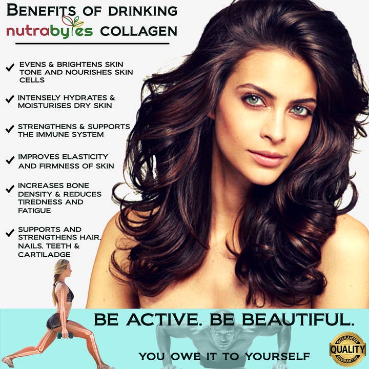 NUTRABYTES - Wholesale Oral supplement/vitamin - Marine Collagen Liquid with Hyaluronic Acid, Biotin & Vit C4