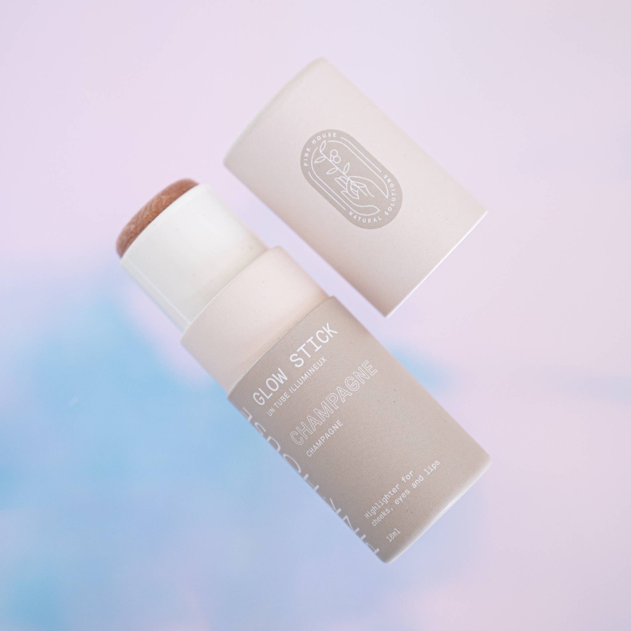 Pink House Organics - Wholesale Makeup Highlighter - Glow Stick -  Champagne1