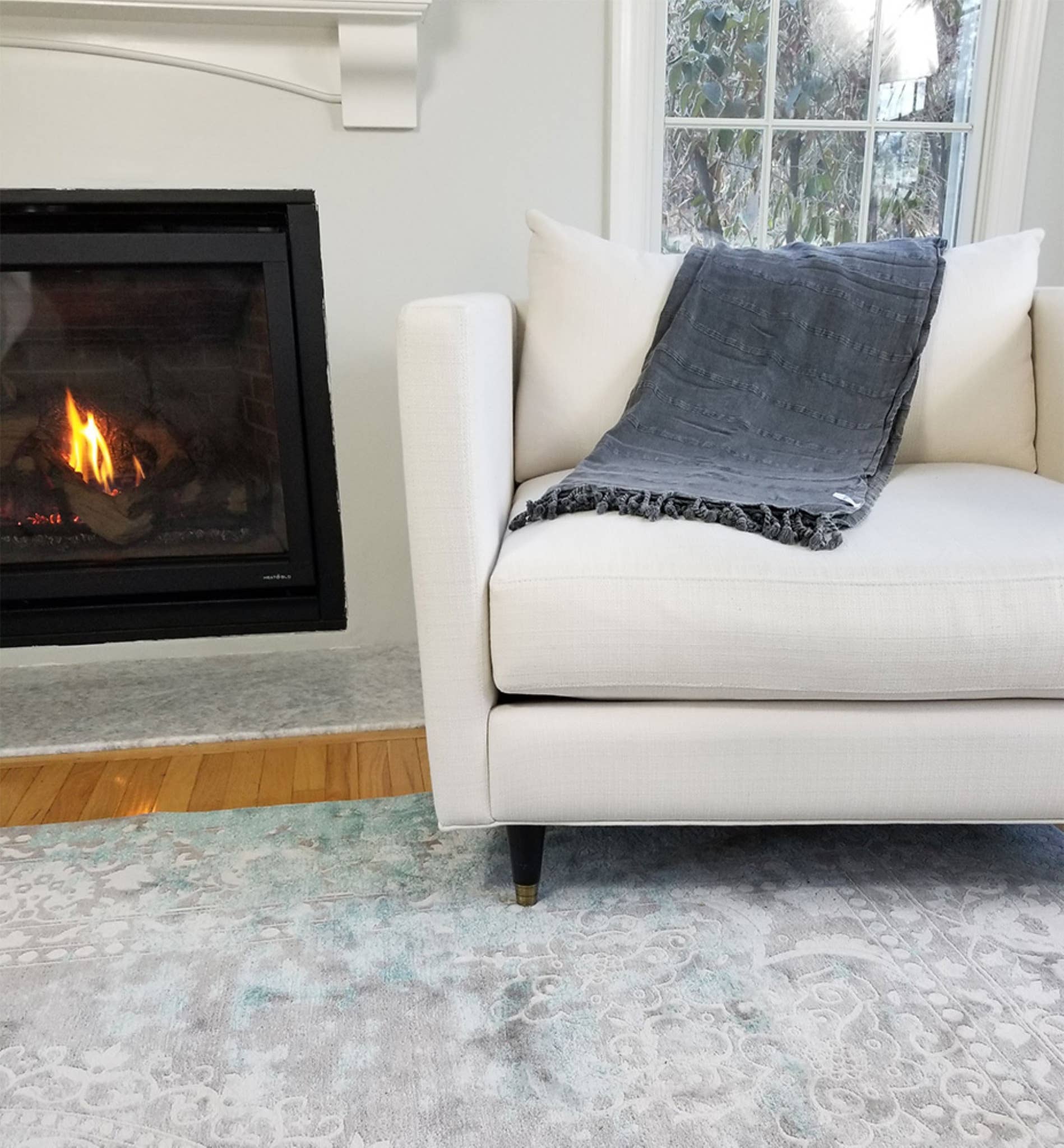 InfuseZen - Wholesale Throw Blanket - XL Stonewashed Cotton Turkish Throw Blanket in Charcoal2