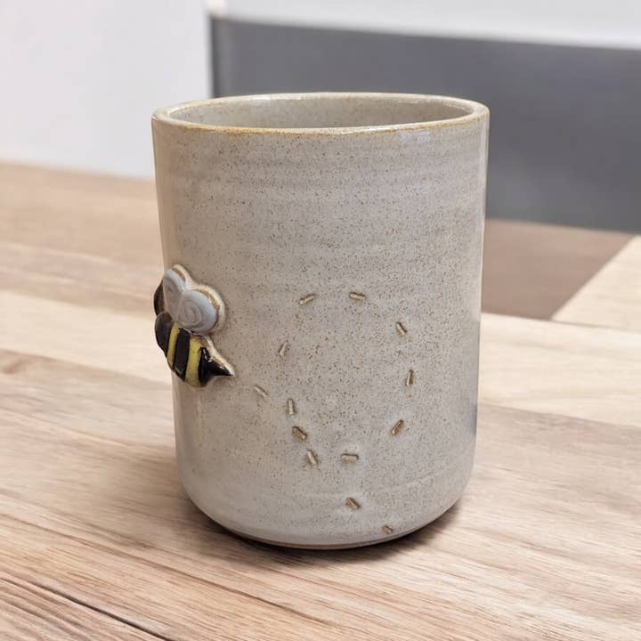MudWorks Pottery - Wholesale Utensil Holder - Bizzy Bee Utensil Holder
