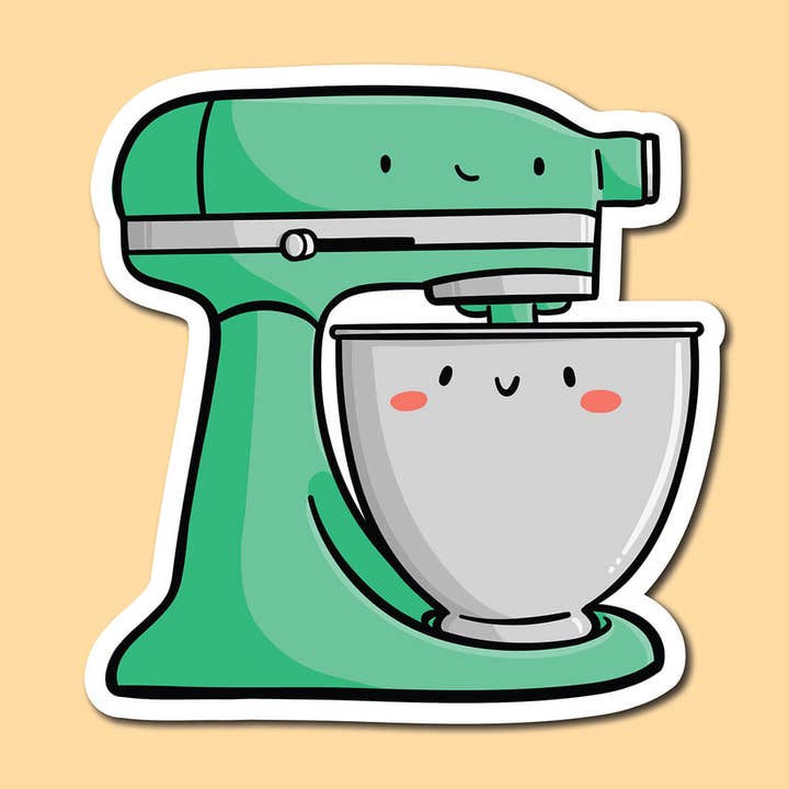 Stand Mixer Vinyl Sticker for wholesale by Shop Emily M