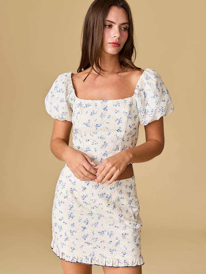 PX50261 - Everly Printed Eyelet Set for wholesale by Papermoon