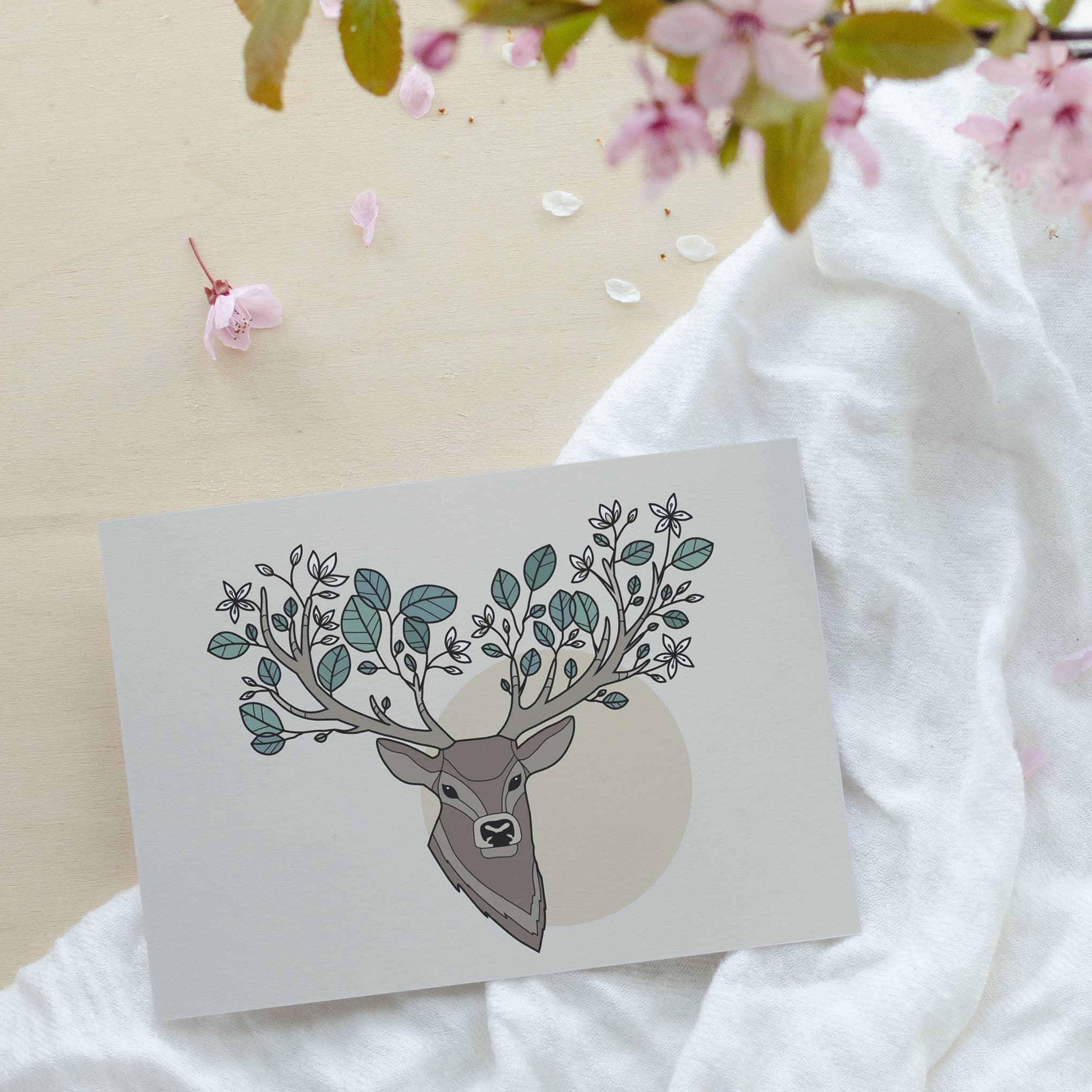 Rotberta - Wholesale Postcard - postcard deer1