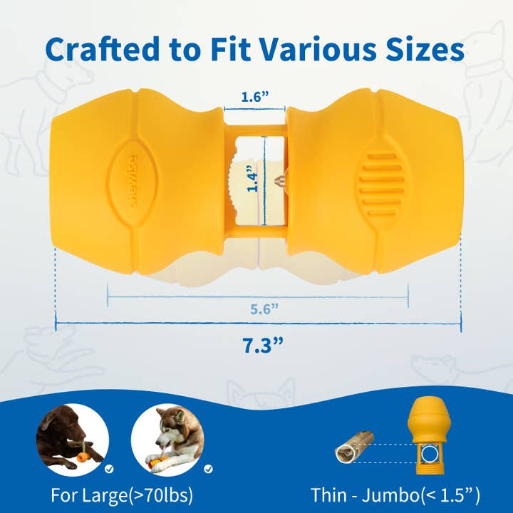 Chewise Official - Wholesale Pet Chew Toy - Dog - Safe Chew Holder | XL | Case Pack 505