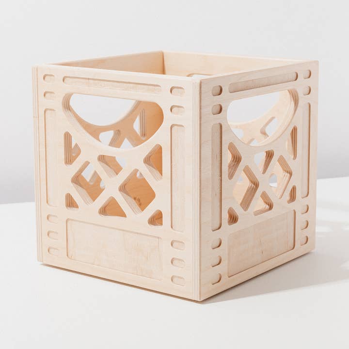 Wooden Milk Crate - '45' Mini for wholesale by WAAM Industries