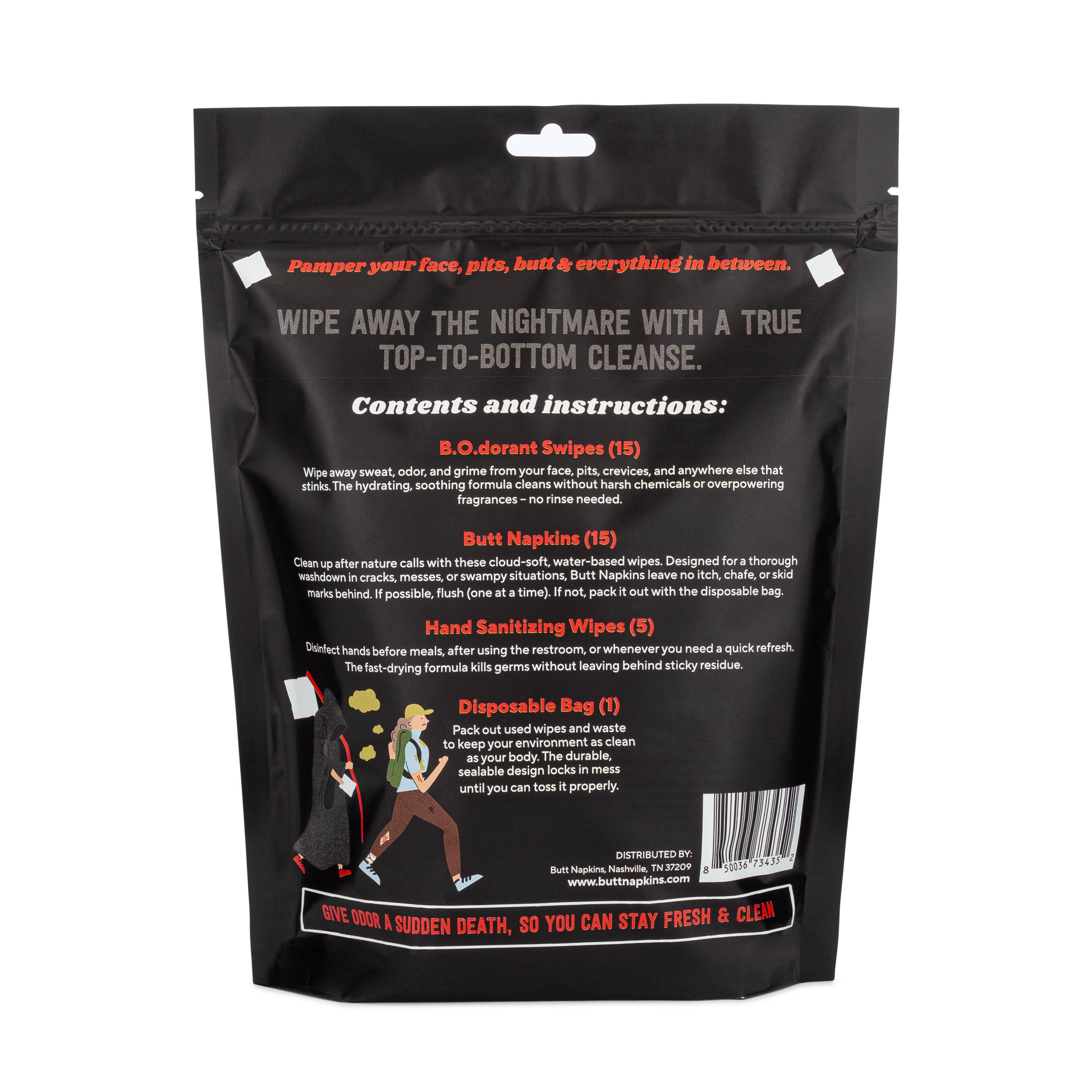 Butt Napkins – wholesale Face & body wipes – The GRIME REAPER set5