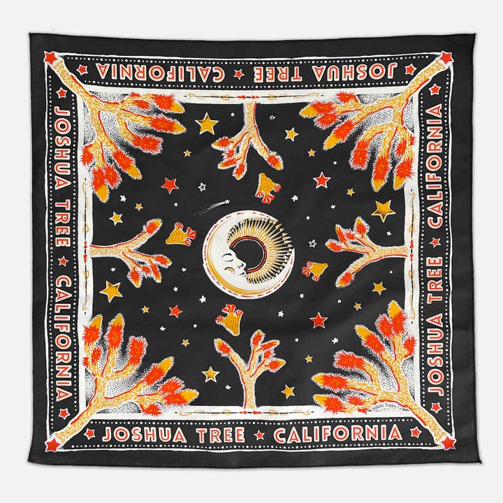 Joshua Tree California-bandana - 100 % bomuld for engroshandel hos Habilis Supply Co