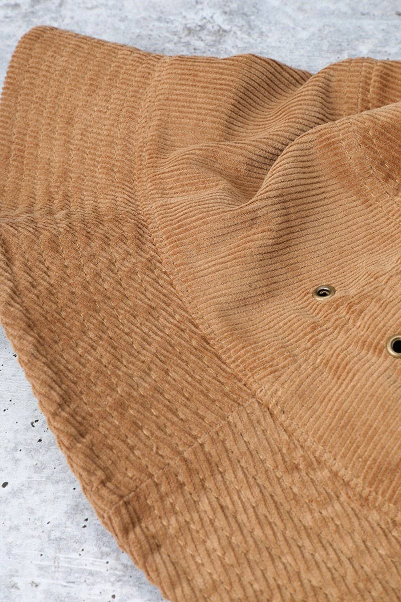 Fashion City - Wholesale Bucket Hat - Women's - Foldable Vintage Corduroy Short Brim Bucket Hat16